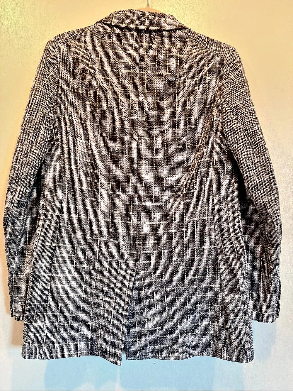 Rag & Bone Blazer Plaid Gray & White & Navy Size 2